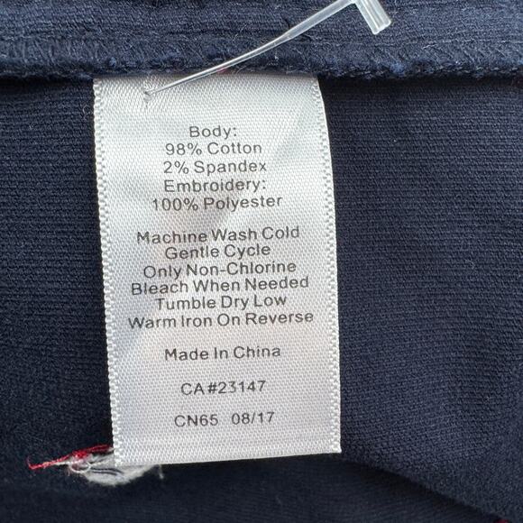 Talbots Velvet Polar Bear Embroidered Whimsy Winter Holiday Skirt Women's 10 - Picture 5 of 5